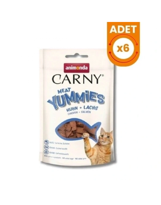 Animonda Carny Meat Tavuk Etli ve Somonlu Yetişkin Kedi Ödül Maması 1 Adet 50 Gr