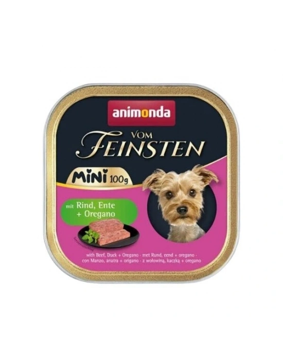 Animonda Vom Feinsten Dana ve Ördek Etli Mini Irk Yetişkin Köpek Konservesi 1 Adet 100 Gr