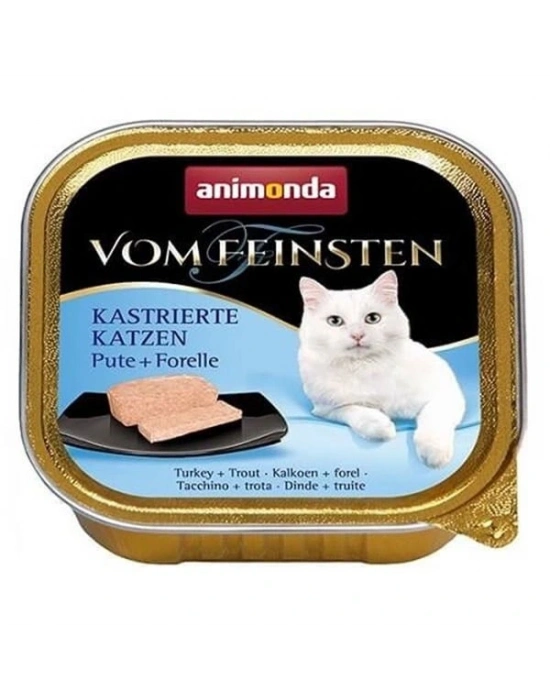 Animonda Vom Feinsten Mildes Menu Hindi Etli ve Alabalıklı Yetişkin Konserve Kedi Maması 1 Adet 100 Gr