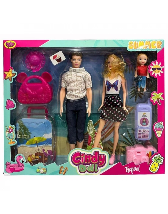 Anlily Aile Tatil Seti Cindy Doll - 02455