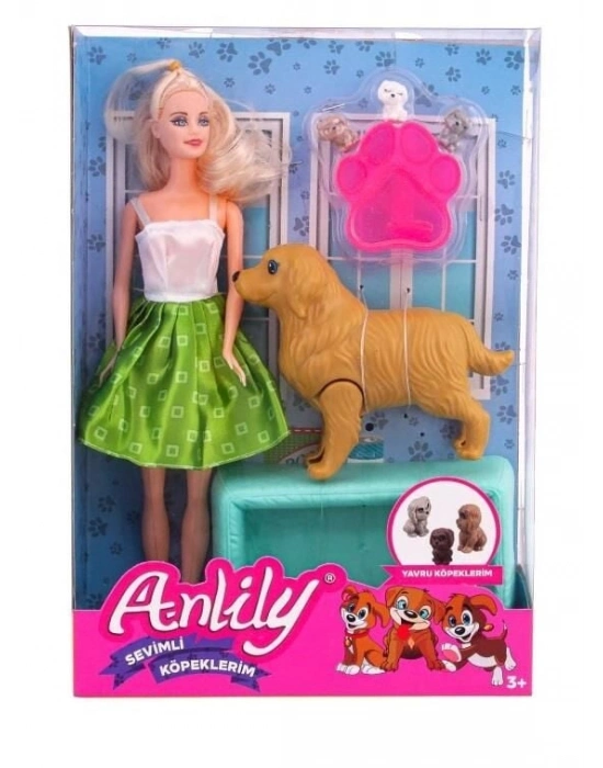 Anlily Bebek ve Yavrulayan Köpek Seti - 02438
