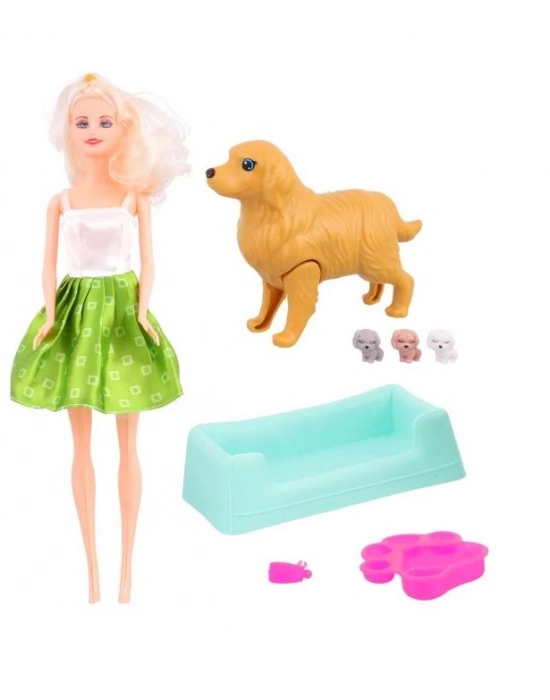 Anlily Bebek ve Yavrulayan Köpek Seti - 02438