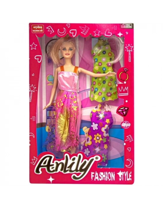 Anlily Yedek Elbiseli Bebek Seti - 02252