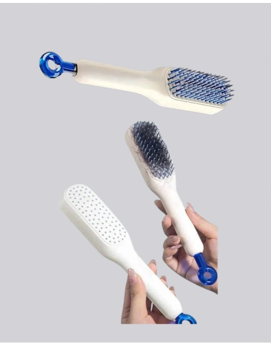 Anti-Statik Saç Tarağı – Kolay Temizlenebilir, Silikon Masaj Uçlu, Kompakt Boyut