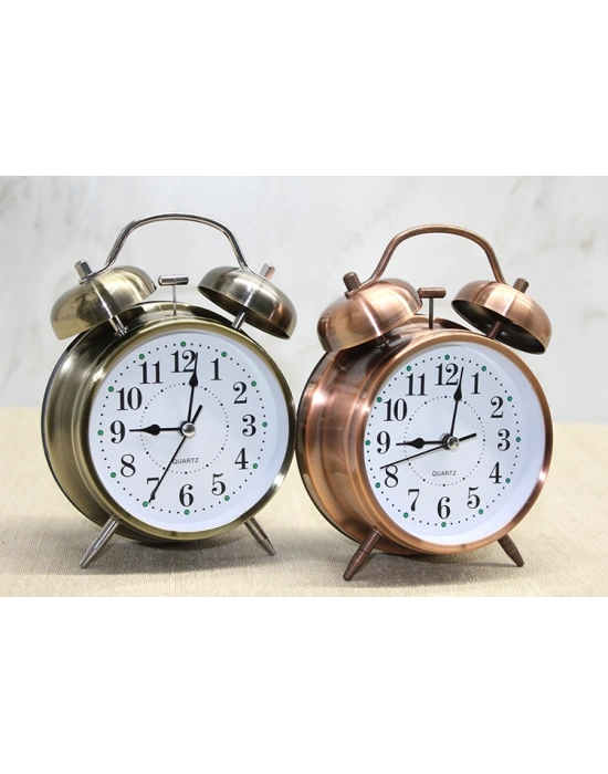 Antik Metal Çalar Saat Model 2