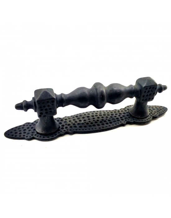 Antika Tarz Dekoratif Pirinç Ağır Kapı Çekme Kolu - Küçük, 215x40 Mm, Oksit