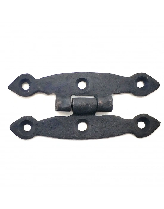 Antika Tarz Dekoratif Pirinç Dar Menteşe - 75x39 Mm, Oksit