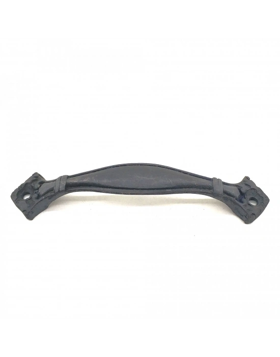 Antika Tarz Dekoratif Pirinç Deste Mobilya Kulbu - 25x120 Mm, Oksit