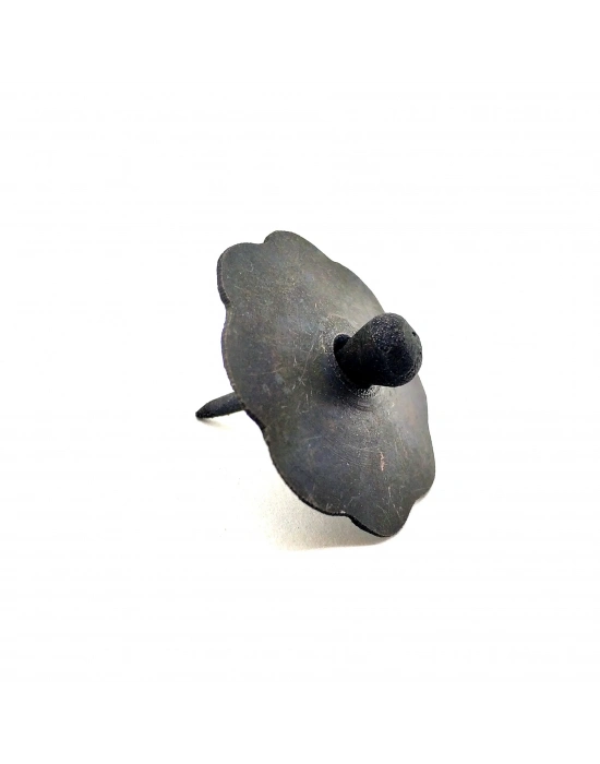 Antika Tarz Dekoratif Pirinç Düğmeli Kabara - 40 Mm, Oksit