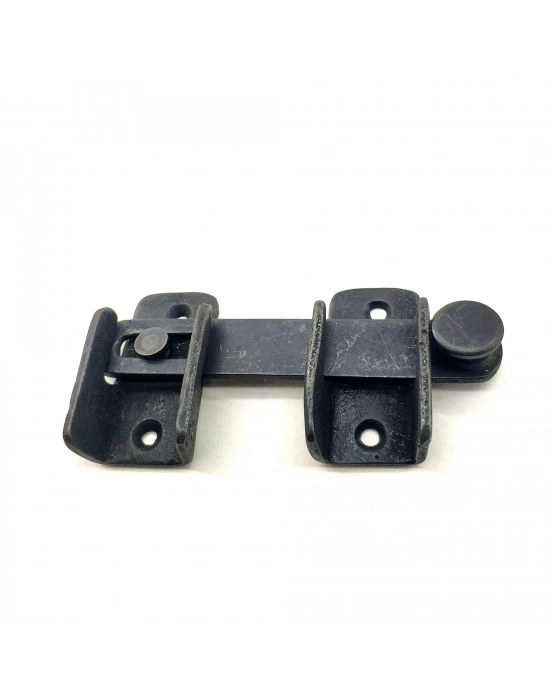 Antika Tarz Dekoratif Pirinç Kapı Mandalı - 57x115 Mm, Oksit