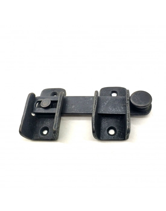Antika Tarz Dekoratif Pirinç Kapı Mandalı - 57x115 Mm, Oksit