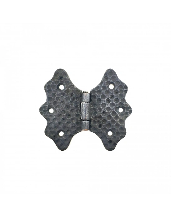 Antika Tarz Dekoratif Pirinç Kelebek Menteşe - 92 Mm, Oksit