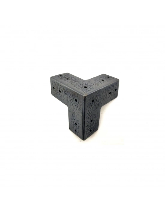 Antika Tarz Dekoratif Pirinç Köşe Gönye - 68x68 Mm, Oksit