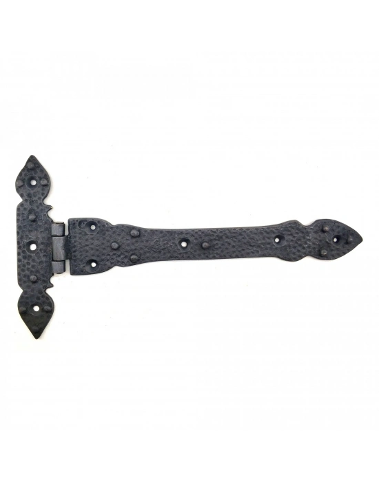 Antika Tarz Dekoratif Pirinç Kuyruklu Lale Menteşe - 147x193 Mm, Oksit