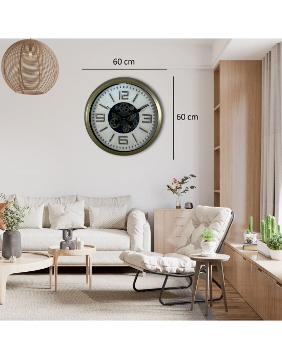 ® Antique Motion 60 Cm Çarklı Duvar Saati