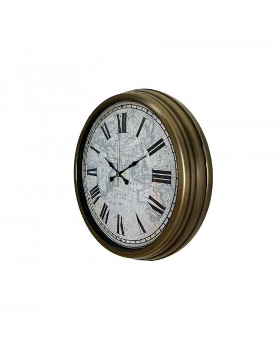 Antique World 40 Cm Eskitme Metal Duvar Saati