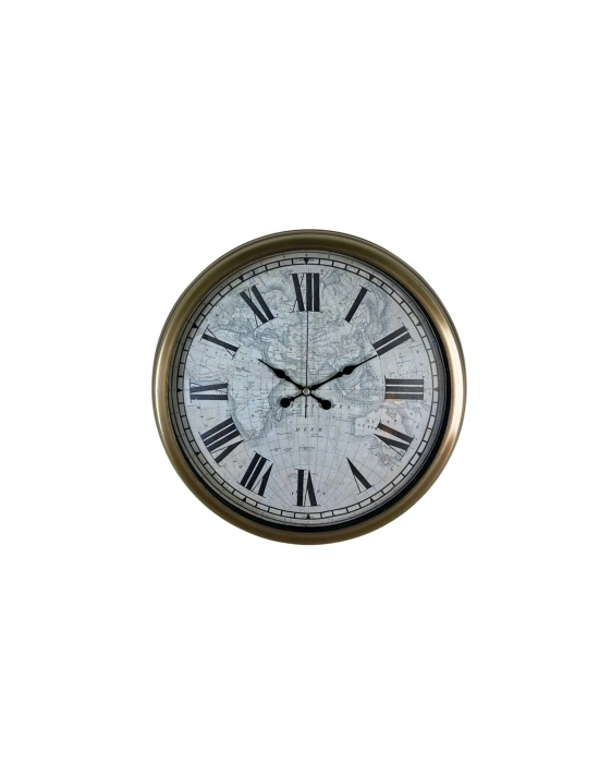 Antique World 40 Cm Eskitme Metal Duvar Saati