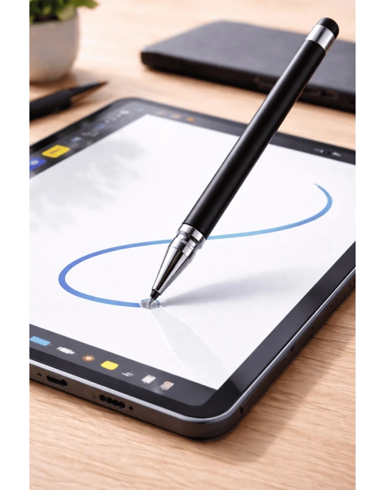 Apple İpad 9 Uyumlu Dokunmatik Stylus Kalem Disk Uçlu Hassas Tablet Te