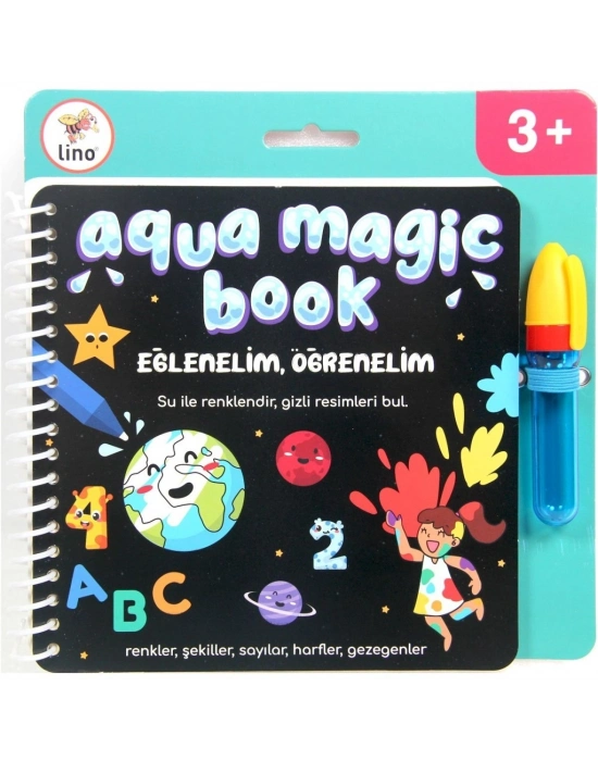 Aqua Magic Eğlenelim Öğrenelim Sihirli Boyama Kitabı
