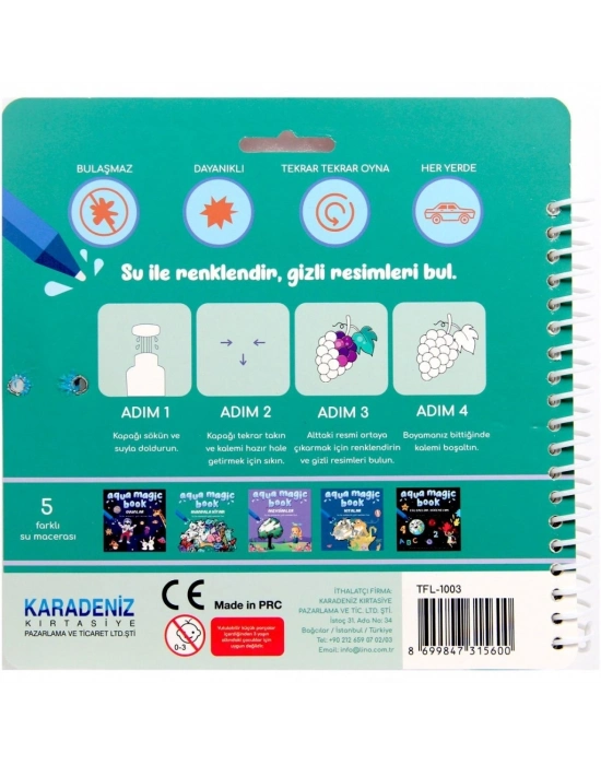 ®  Aqua Magic Mandala Sihirli Boyama Kitabı
