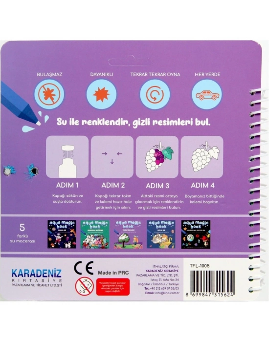 Aqua Magic Mevsimler Sihirli Boyama Kitabı
