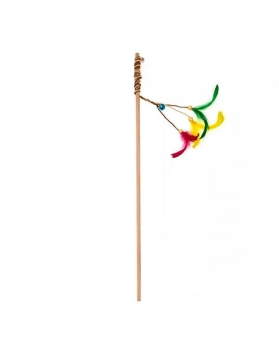 Aquael Ecomfy Toy Gaia Rod Tüylü Kedi Oltası Oyuncağı 50 Cm