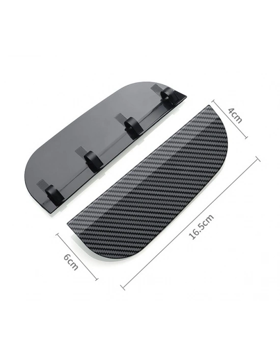 Araba Ayna Yağmur Koruyucu Siper Karbon Desenli