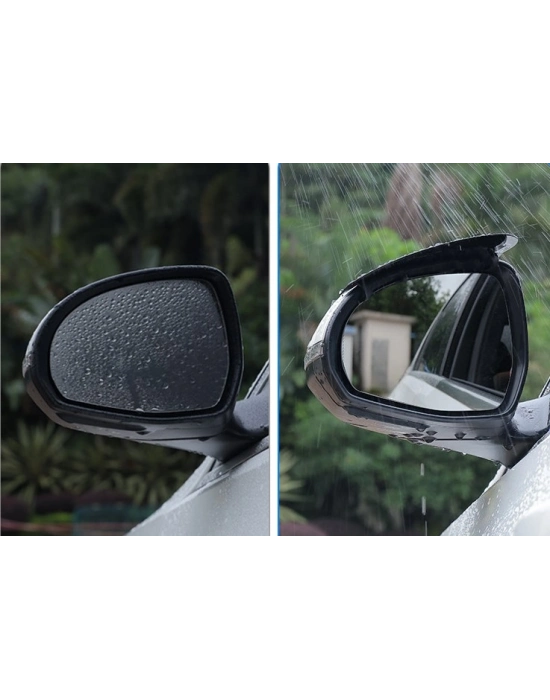 Araba Ayna Yağmur Koruyucu Siper Karbon Desenli