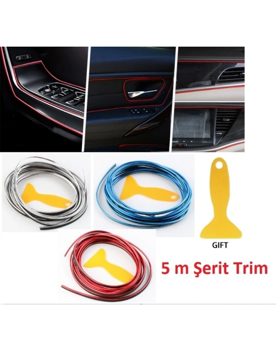 Araba Dekorasyon Şeridi 5 Metre Trim Şeridi