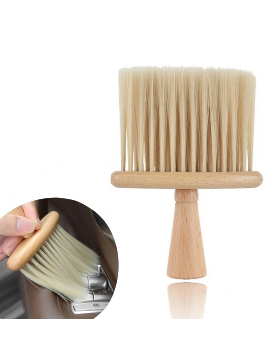 ®  Araba İçin Ahşap Saplı Yumuşak Kıl Fırça Detaylı Toz Alma Temizleme Fırçası