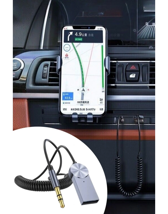 ®  Araba için Bluetooth Aux Alıcısı Wireless Araç Kiti