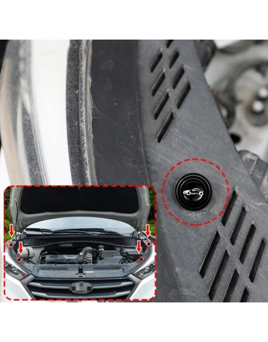 Araba Kapı Ses ve Darbe Emici Pad 10 Adet Siyah