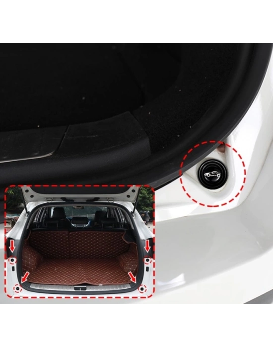 Araba Kapı Ses ve Darbe Emici Pad 10 Adet Siyah