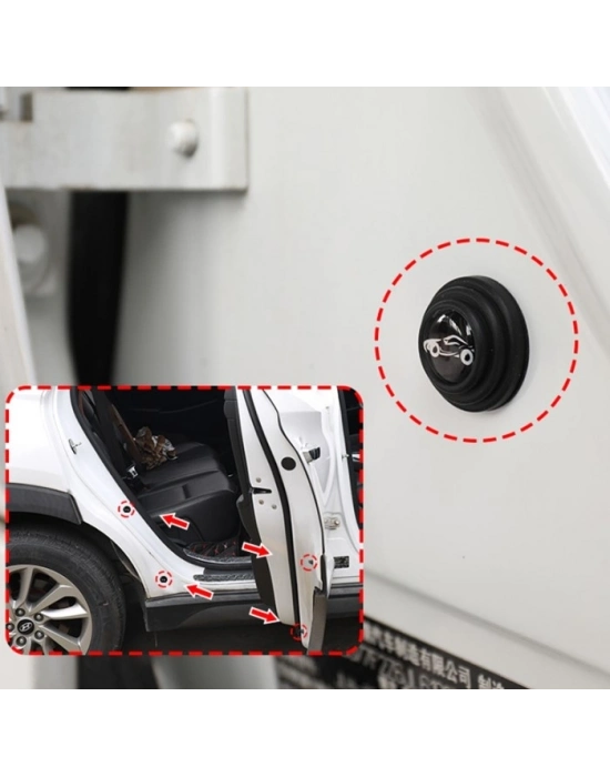 Araba Kapı Ses ve Darbe Emici Pad 10 Adet Siyah