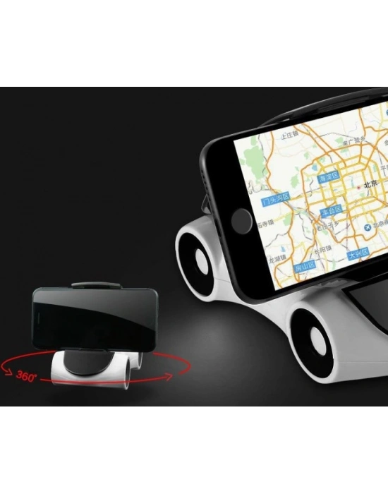 Araba Tasarımlı Araç İçi Telefon Tutucu 360 Dönebilen Ayarlı