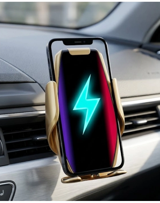 Araç Havalandırma Telefon Tutucu Kablosuz Şarj Destekli Akıllı Sensörlü