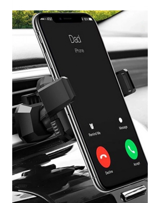 Araç Havalandırmasına Takılan Dönebilen Güçlü Telefon Tutucu HR11