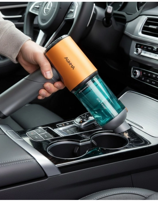 ® Araç İçi Kablosuz El Süpürgesi Yüksek Emiş Gücü ve HEPA Filtre