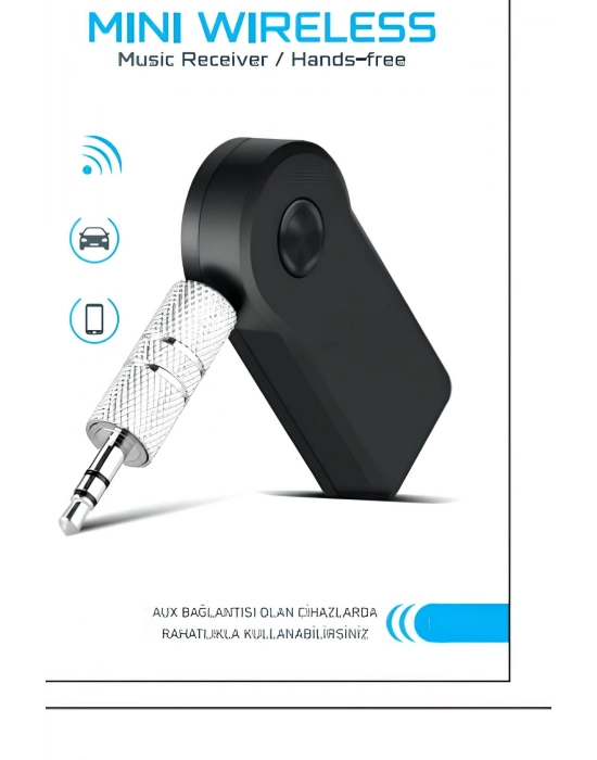 Araç İçi Kablosuz Müzik Aktarma ve Telefon Görüşme Aparatı AUX Mini Wireless