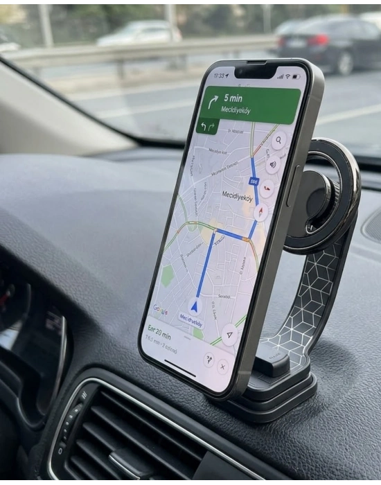Araç İçi Manyetik Telefon Tutucu Katlanabilir Navigasyon Standı