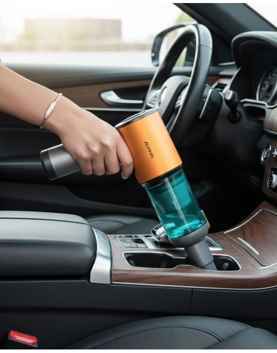 ® Araç İçi Mini El Süpürgesi Şarjlı Güçlü Vakum