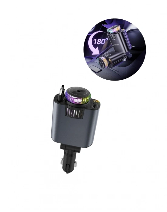 ® Araç İçi Nemlendirici Aromaterapi ve Hızlı Şarj Bir Arada