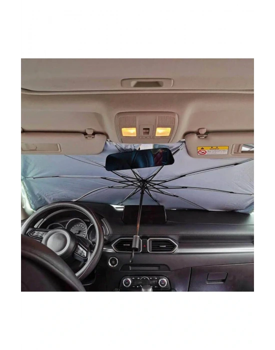 Araç Şemsiyesi Bütün Araçlara Uyumlu Katlanabilir Şemsiye Güneşlik