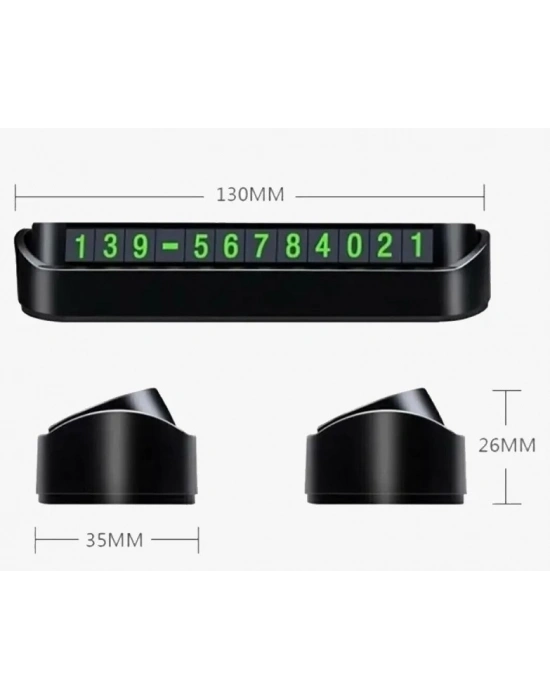 Araç Torpido Üstü Aç Kapa Fosforlu Numaratör
