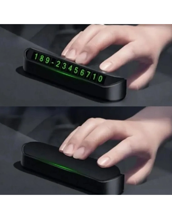 Araç Torpido Üstü Aç Kapa Fosforlu Numaratör