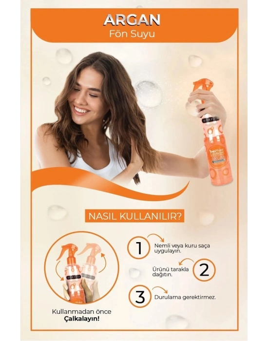 Argan Çift Fazlı Kondisyoner Fön Suyu 400 ML  - mrfs