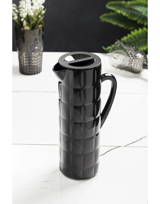 Arkilik Allegra 1,5 Lt Siyah Sürahi (Buzdolabı Kapak Rafına Sığar)