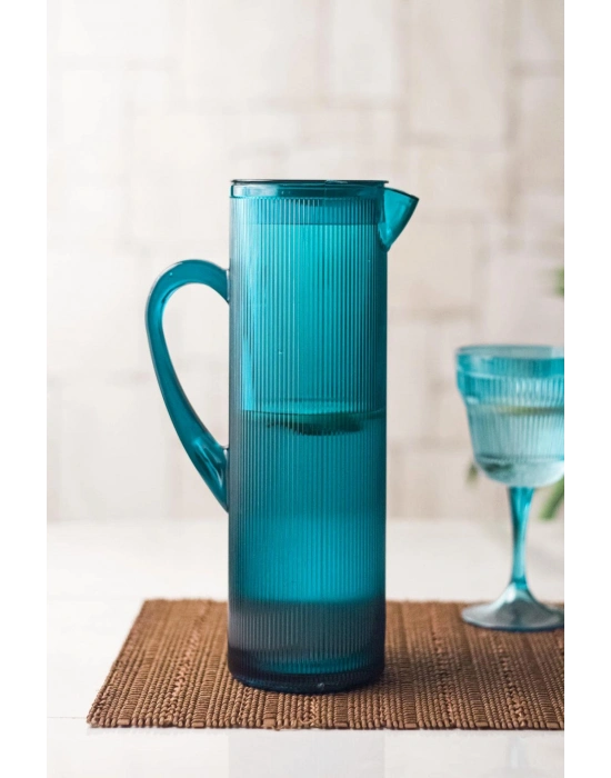 Arkilik Barok 1,5 Lt Aquamarin Sürahi (Buzdolabı Kapak Rafına Sığar)