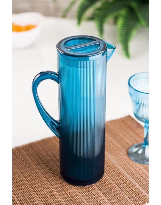 Arkilik Barok 1,5 Lt Aquamarin Sürahi (Buzdolabı Kapak Rafına Sığar)