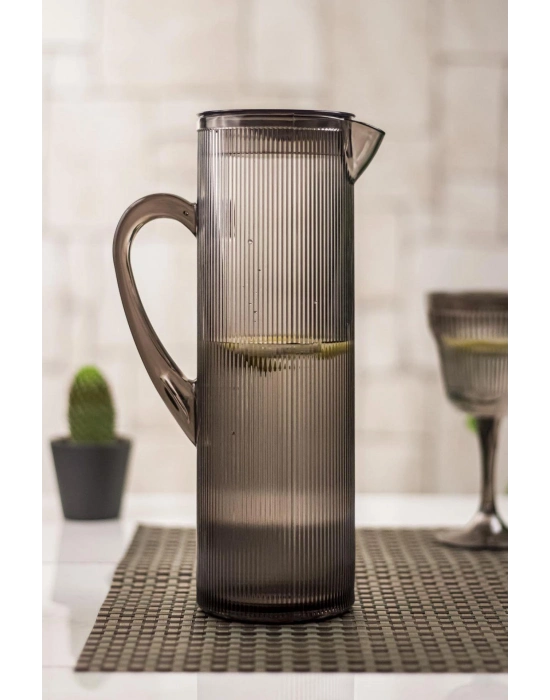 Arkilik Barok 1,5 Lt Füme Sürahi (Buzdolabı Kapak Rafına Sığar)